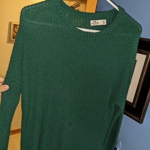 Hollister sweater. Very warm, green and xs